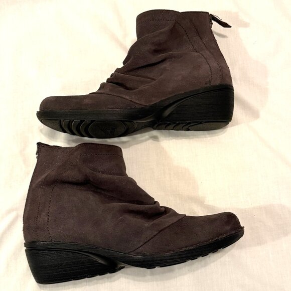 Dansko Arisa Gray Ankle Boots w/ Back Zip Casual Comfort Booties 40/ 9.5 10 - Picture 8 of 11